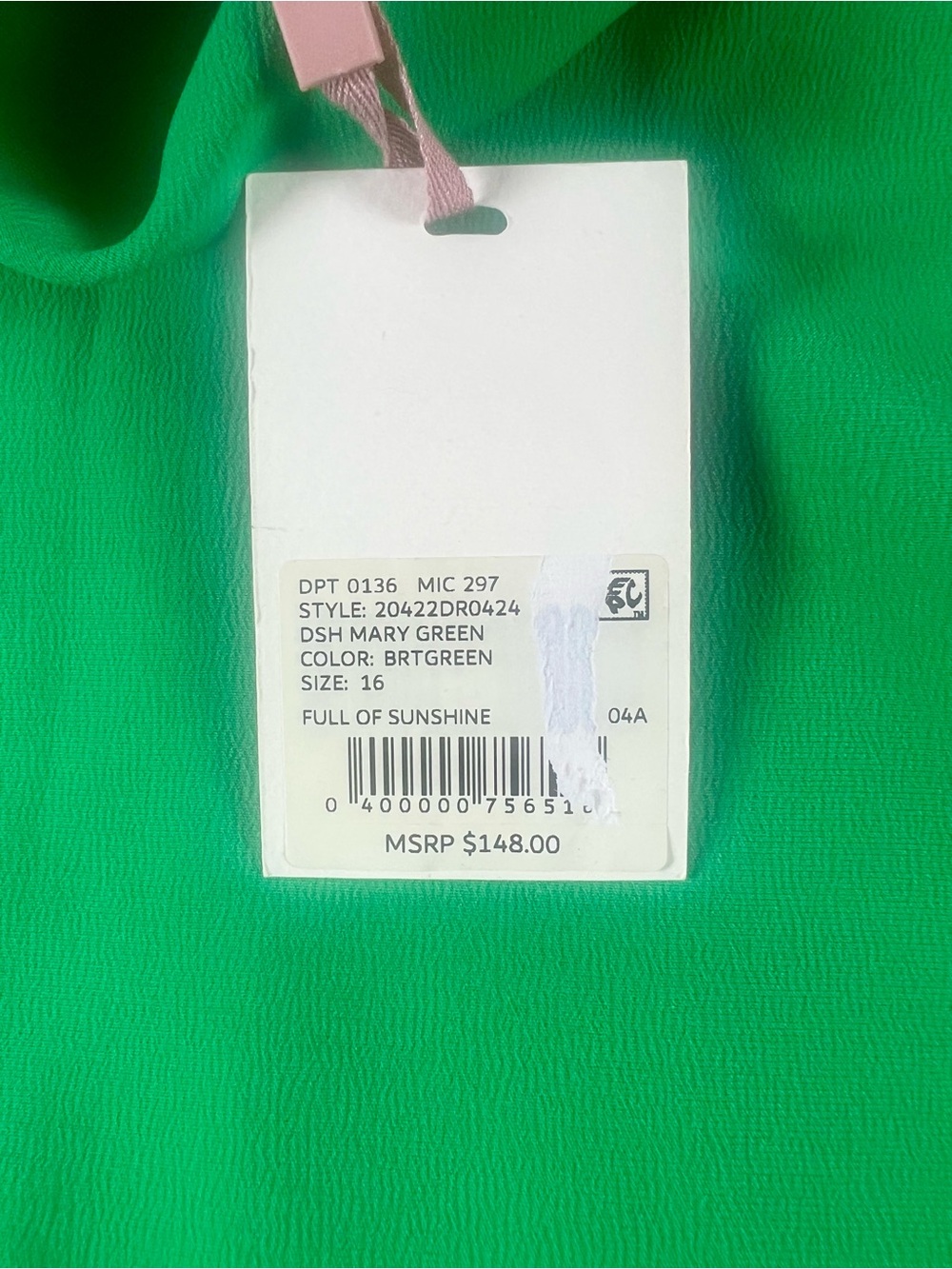 Alex Marie Emerald Green Sleeveless Shift Dress - Picture 10 of 10